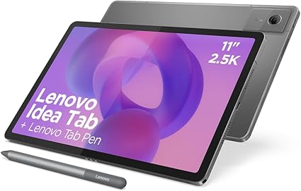 Lenovo Idea Tab Tablet 11" 2,5 K (MediaTek Dimensity 6300, 8 GB RAM, 128 GB UFS, 90 Hz, 4 altifalantes, Wi-Fi 5, Bluetooth 5.2, Android 15), cor cinzenta, inclui caneta tab
